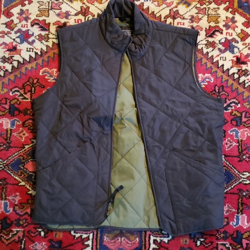 J. Crew black vest nylon medium